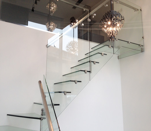 Laminated glass staircase, UK