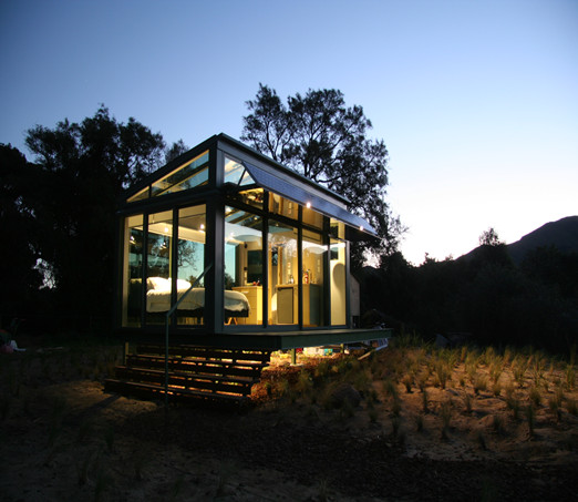 Accommodation glass houses, New Zealand