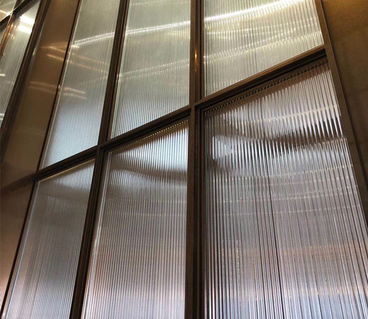 Reeded glass